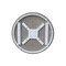 International Concepts Round 30 in Rd Top Ped Table, Dining Ht, White/Heather Gray, 30 W, 30 L, 29.9 in H, Wood K05-30RT-27B - alternate 4